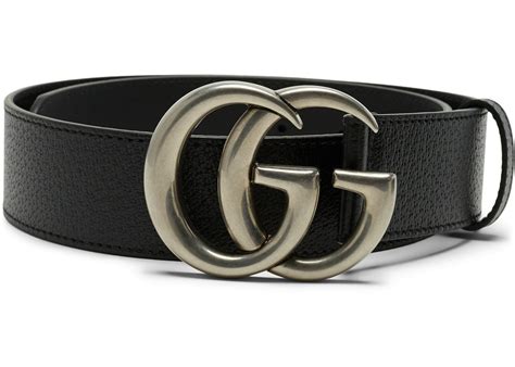 gucci belt with double g buckle silver